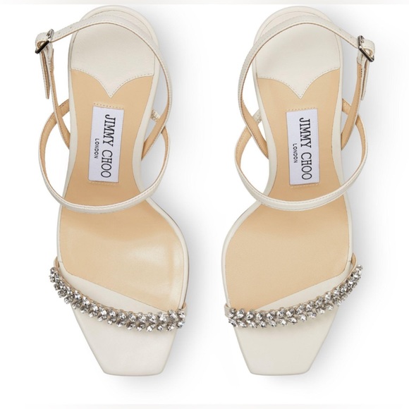 Jimmy Choo Meira Embellished High Heel Slide Sandals Size 36 NEW - Picture 5 of 17